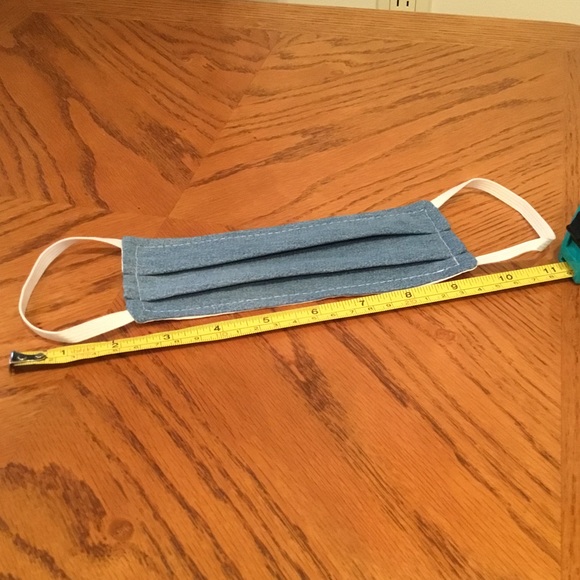 Denim Face Mask (Pleated) - Picture 6 of 8